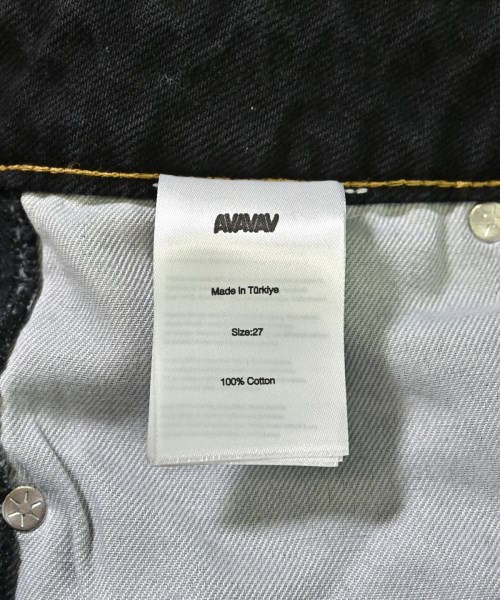 AVAVAV（アヴァヴァヴ）デニムパンツ 黒 サイズ:27(M位) レディース/2200695360047
