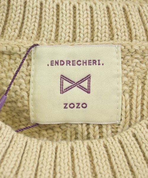 ENDRECHERI（エンドリケリ）ニット・セーター ベージュ サイズ:F レディース/2200675980098