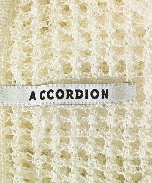A CCORDION（アコーディオン）カーディガン 白 サイズ:M レディース/2200616467091