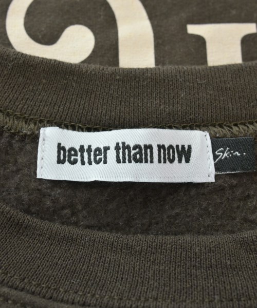better than now（ベターザンナウ）スウェット 茶 サイズ:F レディース/2200640487034