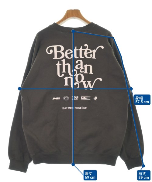 better than now（ベターザンナウ）スウェット 茶 サイズ:F レディース/2200640487034