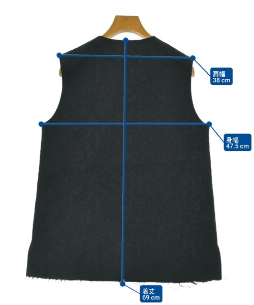 conte（コンテ）ベスト 黒 サイズ:F レディース/2200642199010