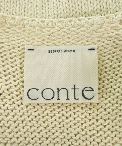 conte（コンテ）ベスト/ノースリーブ 白 サイズ:F レディース/2200610957024