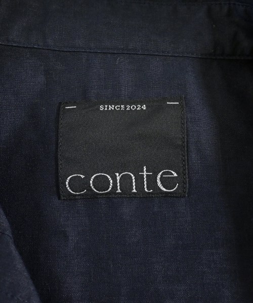 conte（コンテ）シャツワンピース 紺 サイズ:F レディース/2200678450123