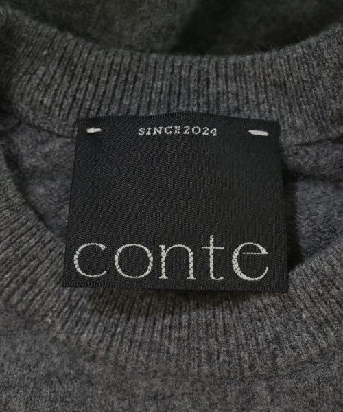 conte（コンテ）ニット・セーター グレー サイズ:F レディース/2200684200033