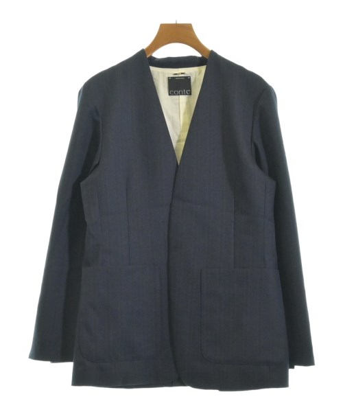 conte(コンテ)ノーカラージャケット 紺 サイズ:-(M位)/2200655480020