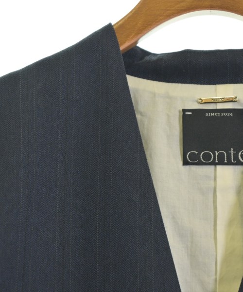 conte（コンテ）ノーカラージャケット 紺 サイズ:-(M位) レディース/2200655480020