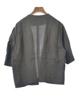 conte（コンテ）ノーカラージャケット 茶 サイズ:F レディース/2200657675424