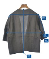 conte（コンテ）ノーカラージャケット 茶 サイズ:F レディース/2200657675424