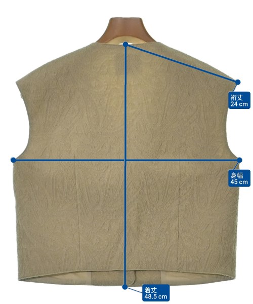 conte（コンテ）ベスト ベージュ サイズ:F レディース/2200663726011