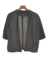 conte（コンテ）ノーカラージャケット 茶 サイズ:F レディース/2200724576128