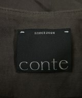 conte（コンテ）ノーカラージャケット 茶 サイズ:F レディース/2200724576128