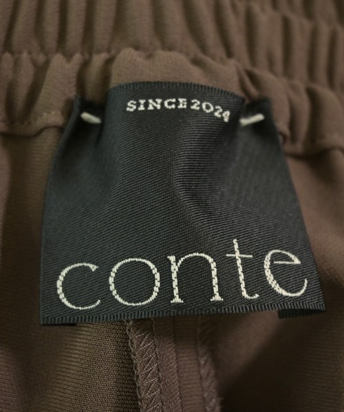 conte（コンテ）スラックス 茶 サイズ:38(M位) レディース/2200686746041