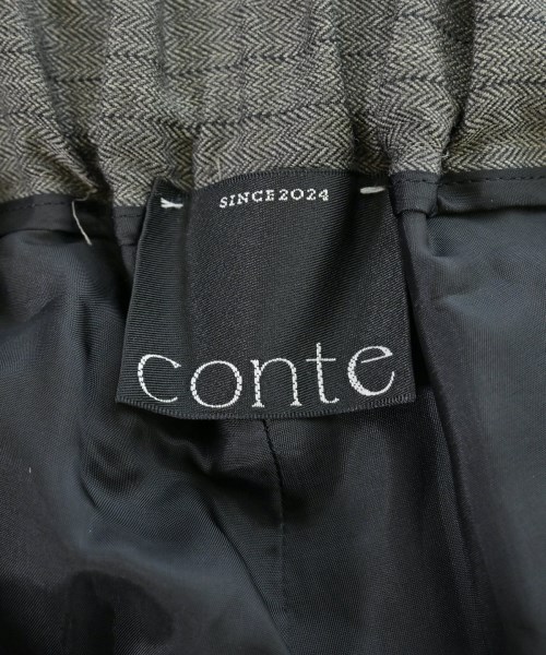 conte（コンテ）スラックス 茶 サイズ:38(M位) レディース/2200686178194