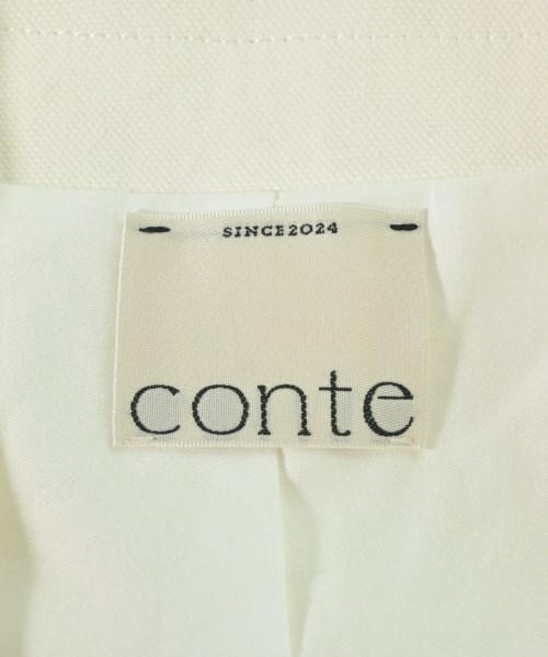 conte（コンテ）ノーカラージャケット 白 サイズ:F レディース/2200692949078