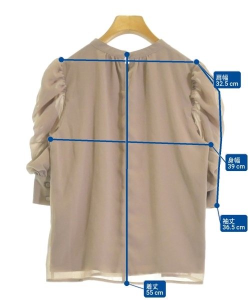 HALUHIROINE（ハルヒロイン）ブラウス ベージュ サイズ:F レディース/2200623076132