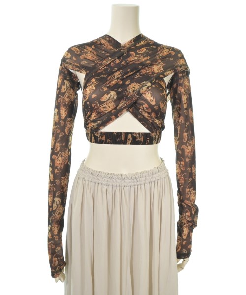 KNWLS(ノウルズ)Tシャツ・カットソー 茶 サイズ:S/2200669962086