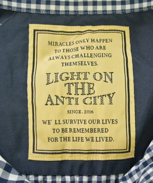 LIGHT ON THE ANTI CITY（ライトオンザアンチシティー）カジュアルシャツ 紺 サイズ:XL メンズ/2200713520118