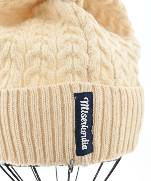 misericordia（ミサリコーディア）ニットキャップ・ビーニー ベージュ サイズ:- レディース/2200631348153