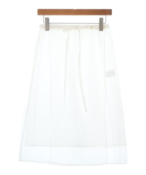 MONOHA(モノハ)ロング・マキシ丈スカート 白 サイズ:-(M位)/2200670484041