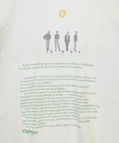 Ophrys（オフリス）Tシャツ・カットソー 白 サイズ:XXL メンズ/2200610434051