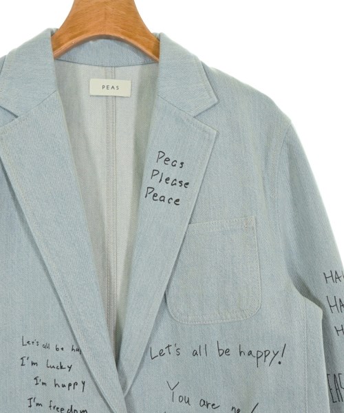 PEAS（ピース）テーラードジャケット 青 サイズ:F レディース/2200609524756