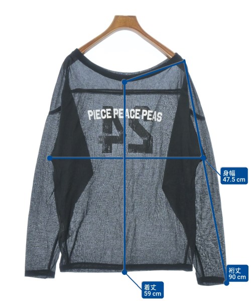 PEAS（ピース）Tシャツ・カットソー 黒 サイズ:F レディース/2200696605024