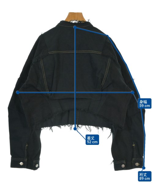 QUIITO（キイト）デニムジャケット 黒 サイズ:F レディース/2200674234024