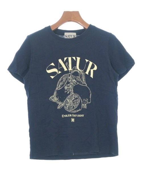 SATUR(セター)Tシャツ・カットソー 紺 サイズ:S/2200672911262