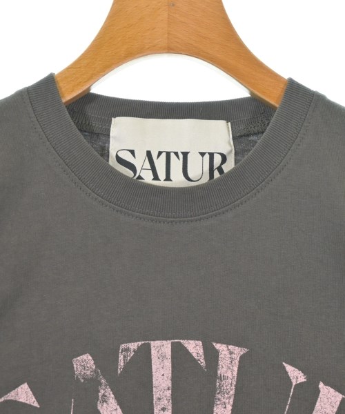 SATUR（セター）Tシャツ・カットソー グレー サイズ:S レディース/2200713508161
