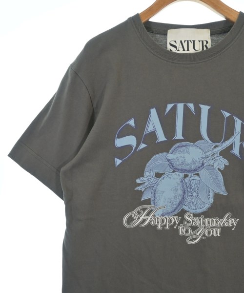 SATUR（セター）Tシャツ・カットソー グレー サイズ:M レディース/2200686076018