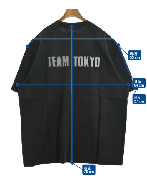 TEAM WANG（チームワン）Tシャツ・カットソー 黒 サイズ:1(S位) メンズ/2200652590050