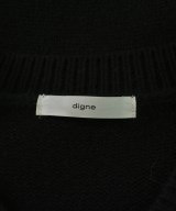 digne（ディニュ）ニット・セーター 黒 サイズ:F レディース/2200677301037