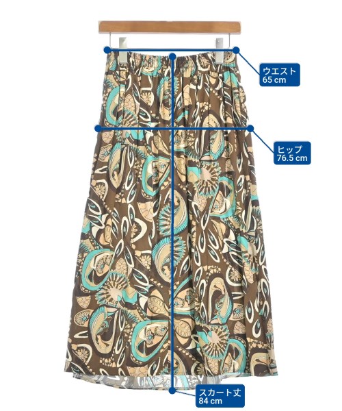 Sunway Milano（サンウェイ ミラノ）ロング・マキシ丈スカート 茶 サイズ:U レディース/2200656284023