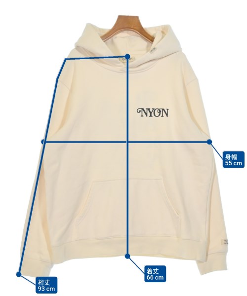 NEWYORK OR NOWHERE（ニューヨークオアノーウェア）パーカー 白 サイズ:L レディース/2200670038084