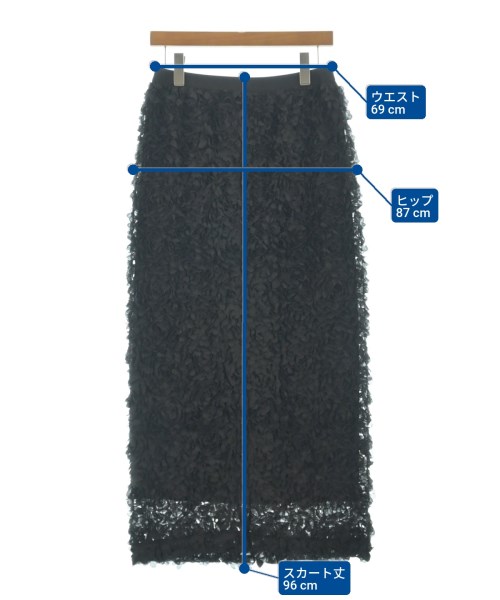 cloenc（クロエンス）ロング・マキシ丈スカート 黒 サイズ:3(L位) レディース/2200666524119