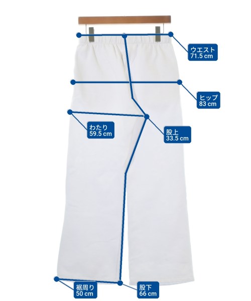 nutmeg mills（ナツメグミルズ）スウェットパンツ 白 サイズ:-(M位) メンズ/2200676331103