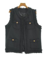 PALM RICHE（ポームリシュ）ノーカラージャケット 黒 サイズ:M レディース/2200694510023