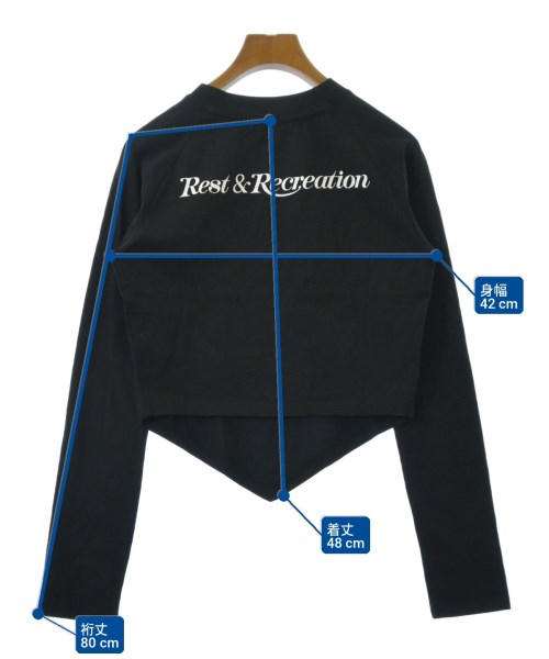 Rest&Recreation（レストアンドレクリエーション）Tシャツ・カットソー 黒 サイズ:ONE レディース/2200707003092