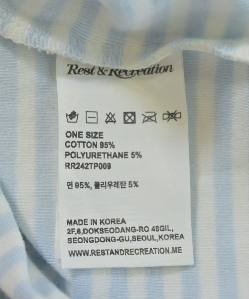 Rest&Recreation（レストアンドレクリエーション）Tシャツ・カットソー 青 サイズ:ONE レディース/2200707003115