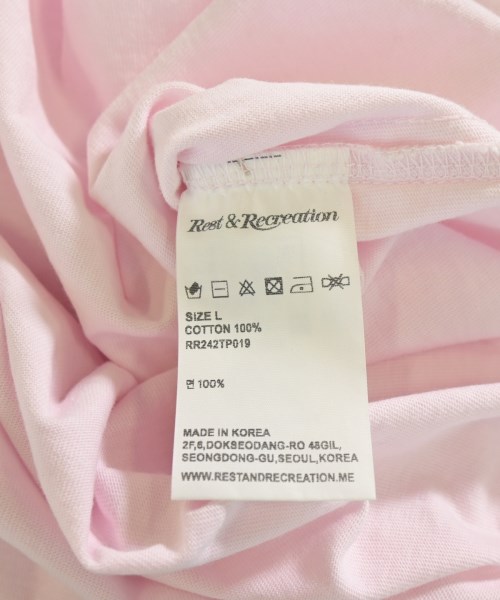 Rest&Recreation（レストアンドレクリエーション）Tシャツ・カットソー ピンク サイズ:L レディース/2200721825069