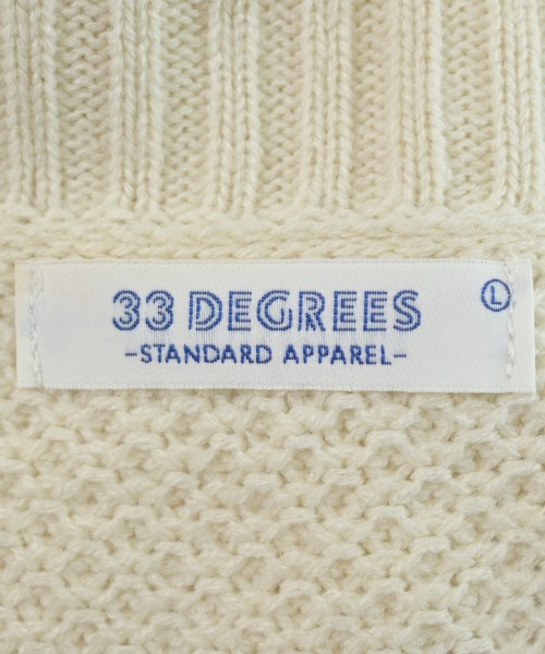33℃（サーティースリーディグリー）ニット・セーター 白 サイズ:L メンズ/2200654460146