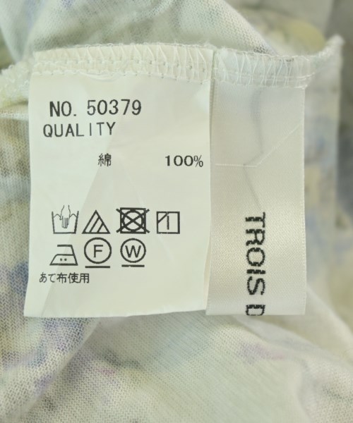 TROIS DEUX UN（トロワドゥアン）Tシャツ・カットソー 白 サイズ:M-L(L位) レディース/2200725005276