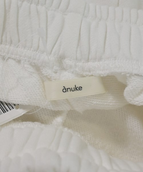 anuke（アンヌーク）スウェットパンツ 白 サイズ:38(M位) レディース/2200632638062