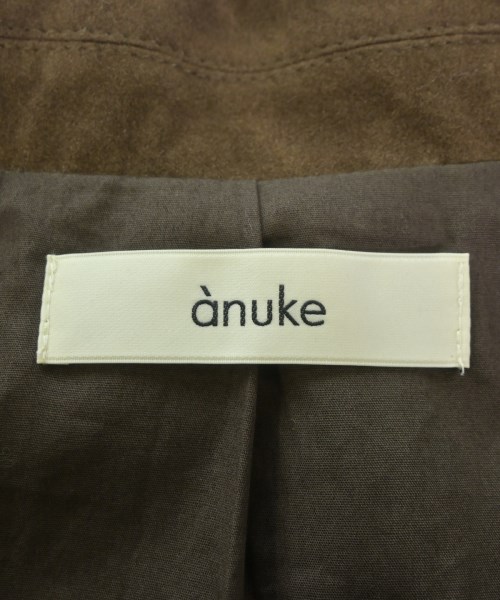 anuke（アンヌーク）ジャケット 茶 サイズ:38(M位) レディース/2200719067099