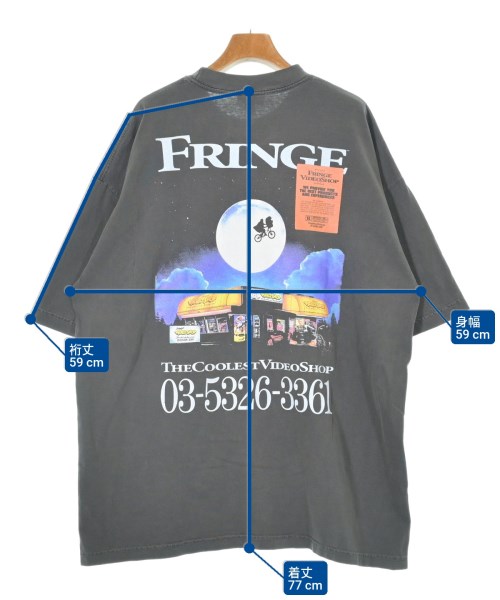 FRINGE VIDEO SHOP（フリンジビデオショップ）Tシャツ・カットソー グレー サイズ:XL メンズ/2200634372124