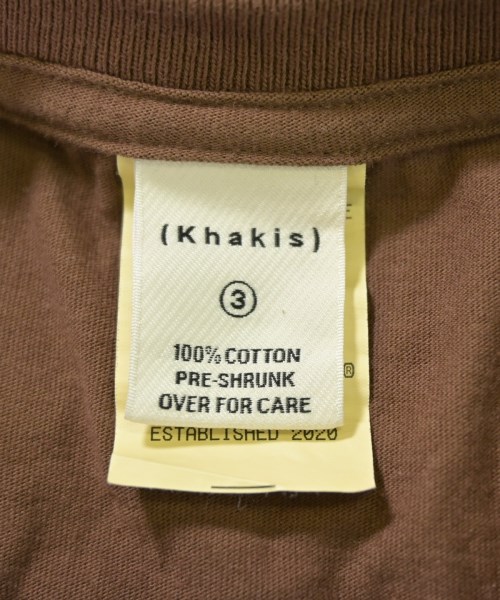 Khakis（カーキス）Tシャツ・カットソー 茶 サイズ:3(L位) メンズ/2200709244011