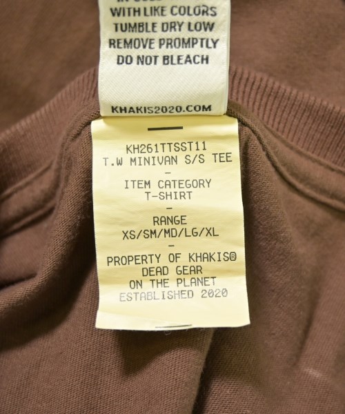 Khakis（カーキス）Tシャツ・カットソー 茶 サイズ:3(L位) メンズ/2200709244011