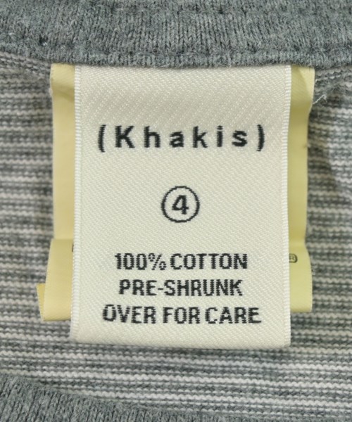 Khakis（カーキス）Tシャツ・カットソー グレー サイズ:4(XL位) メンズ/2200644131063