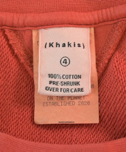 Khakis（カーキス）スウェット 赤 サイズ:4(XL位) メンズ/2200691960029